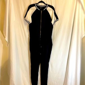 Black and white jumpsuit